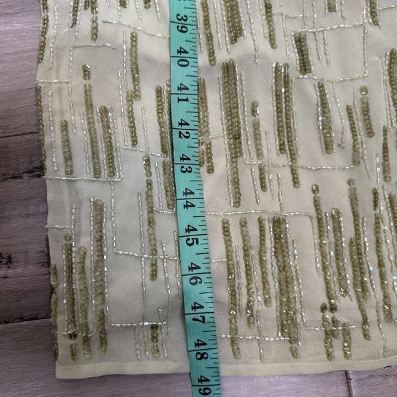 NWT Mac Duggal Beaded Sheath Midi Dress Women's Sleeveless Green Size 8 - Picture 13 of 14